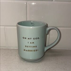 Mint Green Ceramic Mug- Bride to be Gift